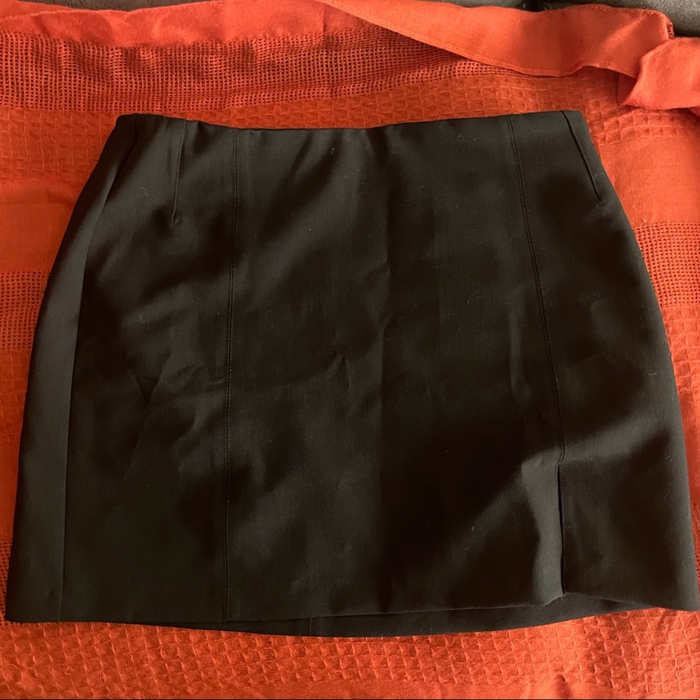 Black mini skirt